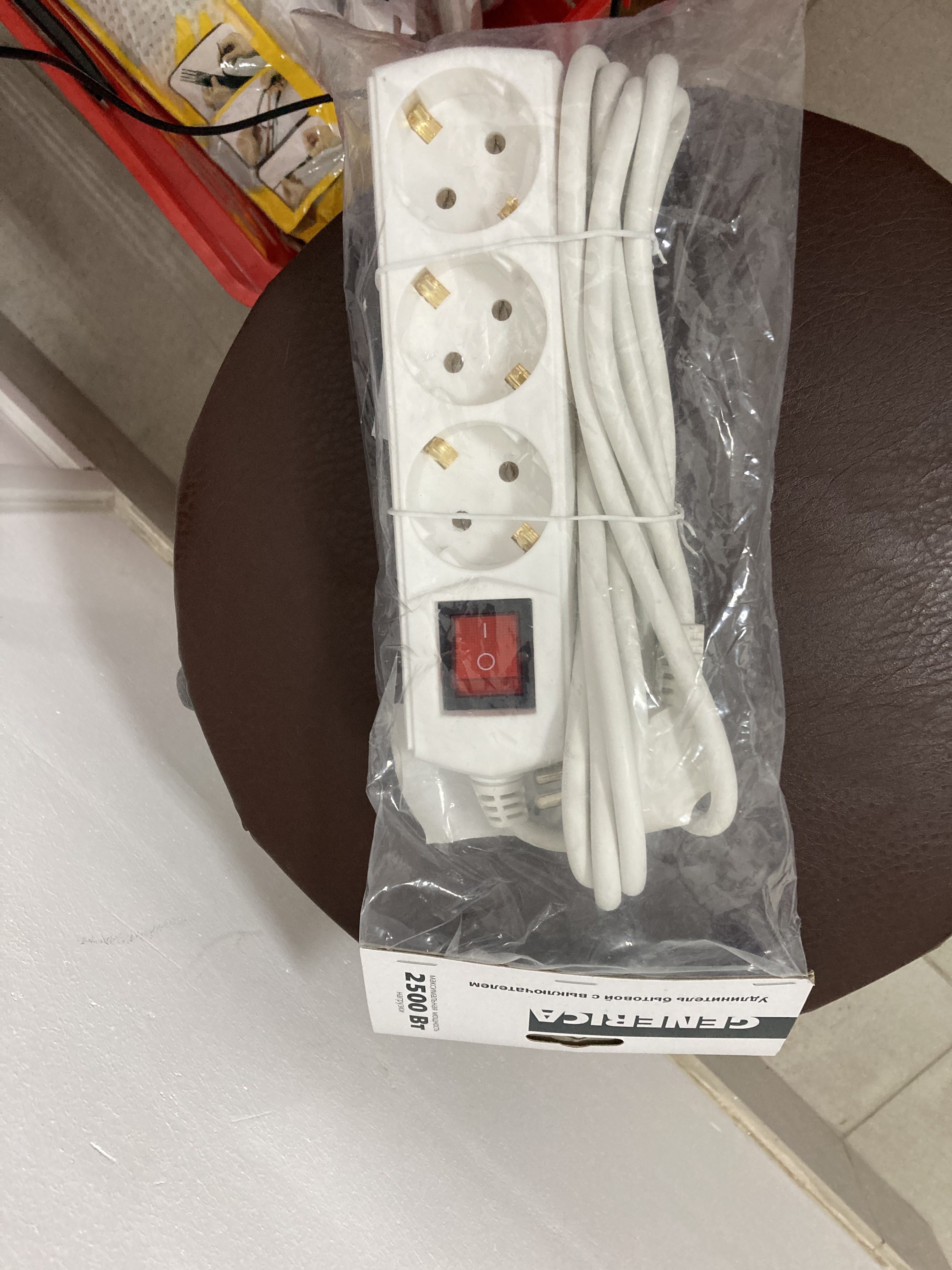 Удл.с выключ.3роз+3м.Generica