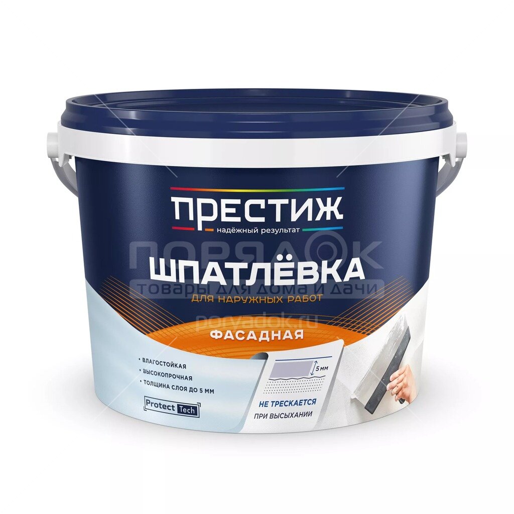 Шпатлевка акриловая фасадная ПРЕСТИЖ 5 кг