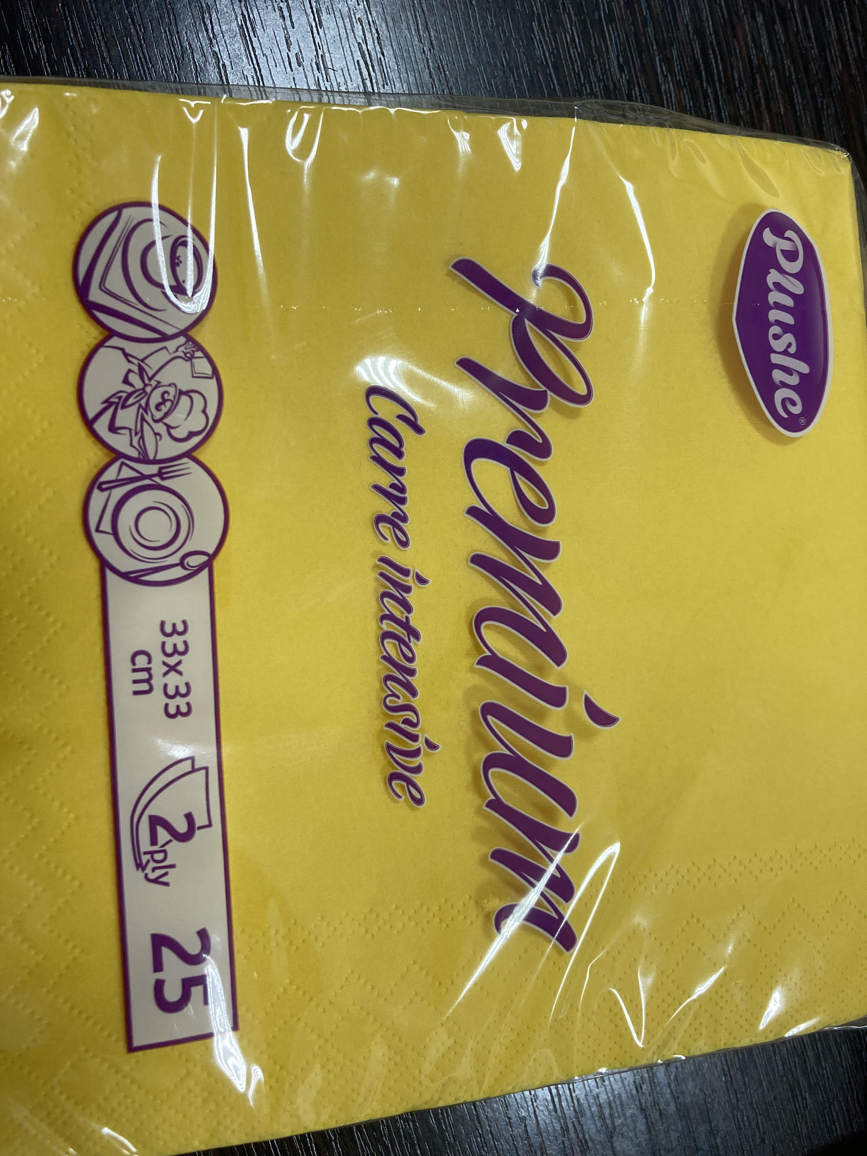 Салфетки 33*33 Plushe 25л
