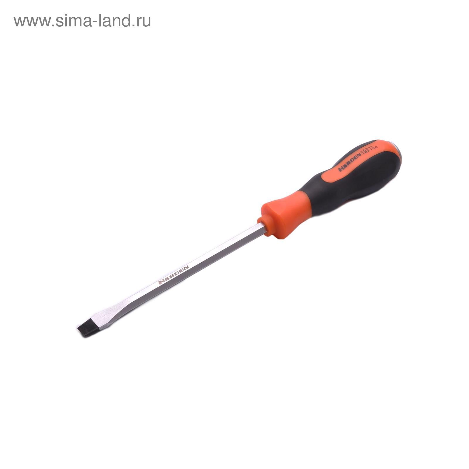 Отвертка профессиональная серии Джет CRV SL5x100мм HARDEN