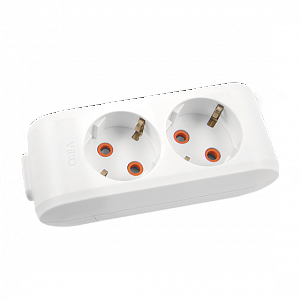 Колодка удлинителя на 2 гнезда с\зазем.VIKO Multi-Let