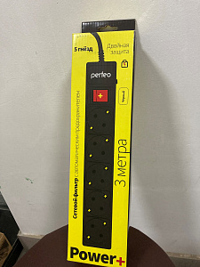 Сетевой фильтр Perfeo 3.0 м. 5 роз.Power+