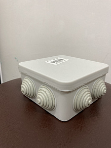 Коробка монтажная BYLECTRICA с клеммником (квадрат) 80х80х41.5 (102х102х43,5) мм