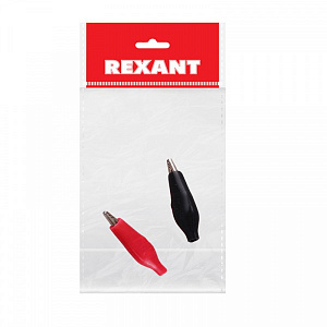 Зажим «крокодил» 5 А 46 мм в изоляторе REXANT