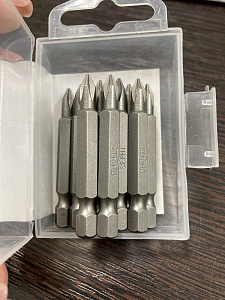 Бита 1/4" E6,3 РН1-50мм "Nox" (10 шт)