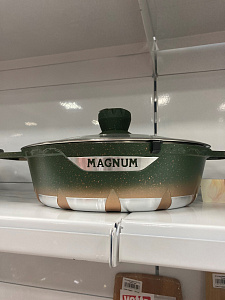 Сотейник 28см.3,8л (х6)34228.MAGNUM GREEN GRANITE 