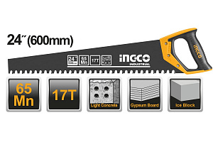 Ножовка по пенобетону 600 мм INGCO HCBS016001 INDUSTRIAL